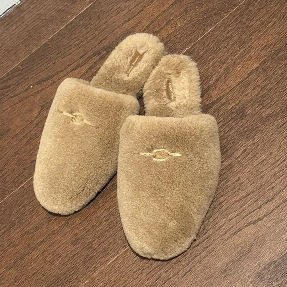 Annie Bing Shearling Mules Size 41/11 - Picture 2 of 6